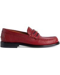 Red Loafers Womens Penny Loafers Schoenen damesschoenen Instappers Loafers Red Shoes Womens Loafers Vintage Red Flats 