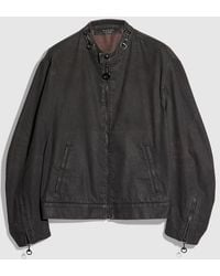 Gucci - Cotton Viscose Denim Jacket With Horsebit - Lyst