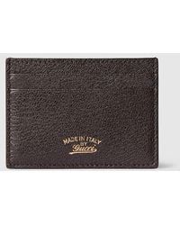 Gucci - Lira Card Case, Leather - Lyst