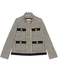 Gucci Giacca pied de poule - Nero