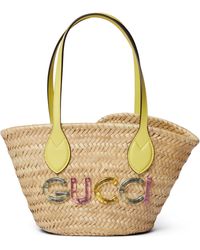 Gucci - Mini Tote Bag With Logo - Lyst