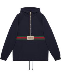 Gucci - Web With Vintage Logo Sweatshirt - Lyst