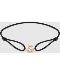 Gucci - Interlocking 18K Charm Bracelet - Lyst