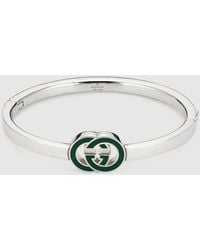 Gucci - Interlocking Bangle Bracelet - Lyst