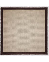Gucci - Chal De Lana Con Gg Laminado - Lyst