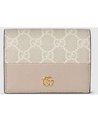 Gucci - Bi-Color Gg Marmont Small Wallet, Leather - Lyst