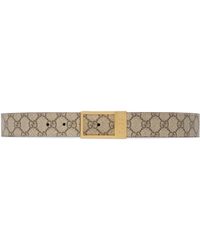 Gucci - GG Belt With Rectangular Buckle - Lyst