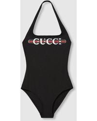 Gucci - Badeanzug Aus Schillerndem Jersey Mit Print, Größe - Lyst