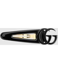Gucci - Hair Clip With Double G, Resin - Lyst