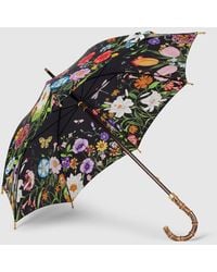 Gucci - Regenschirm Aus Nylon Mit Flora-Print - Lyst