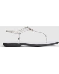 Gucci - Thong Sandal With Interlocking G - Lyst