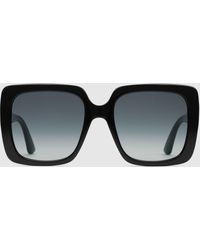 Gucci - Oversize Rectangular Sunglasses - Lyst