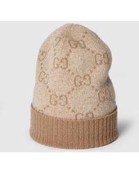 Gucci - Gg Cashmere Lamé Hat - Lyst