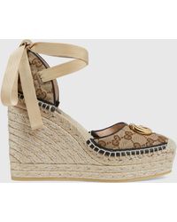 Gucci Wedge sandals for Women | Online Sale up to 44% off | Lyst
