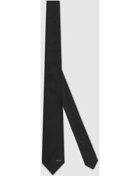 Gucci - Horsebit Silk Jacquard Tie, Silk - Lyst