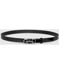 Gucci - Thin Belt With Horsebit Buckle, Size 100 - Lyst