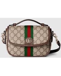 Gucci - Ophidia Small Top Handle Bag, Gg Canvas - Lyst
