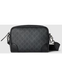 Gucci - Gg Emblem Small Crossbody Bag, Gg Canvas - Lyst