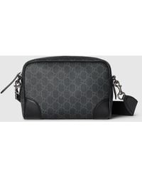Gucci - 〔Ggエンブレム〕スモール クロスボディバッグ, ブラック, Ggキャンバス - Lyst