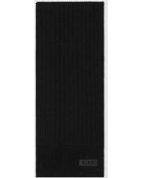 Gucci - Knit Wool Scarf With Logo - Lyst