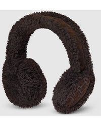 Gucci - Gg Suede And Merino Wool Ear Muffs, Suede - Lyst