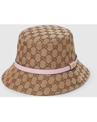Gucci - Gg Canvas Bucket Hat, Gg Canvas - Lyst