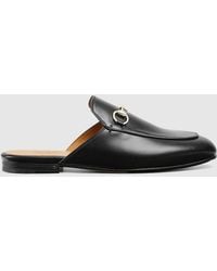 Gucci - Chaussons De Ville En Cuir À Mors De Cheval Princetown - Lyst