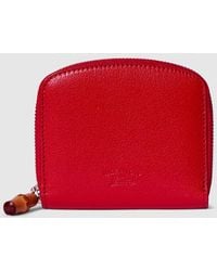 Gucci - Small Wallet With Bamboo - Lyst