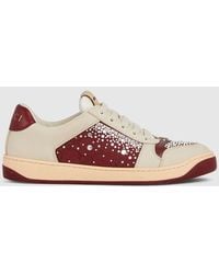 Gucci - Gg Crystal Screener Trainers, Size 34 It - Lyst