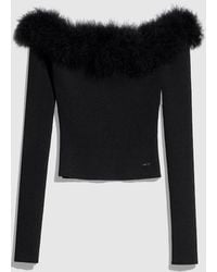 Gucci - Rib Viscose Off-The-Shoulder Top, Size Xxl, Ready-To-Wear - Lyst