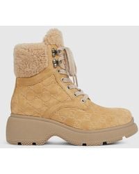 Gucci - Lace-Up Ankle Boot, Size 35 It - Lyst