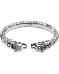 Gucci Pulsera Anger Forest de Plata con Cabeza de Lobo - Metálico