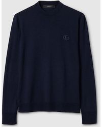 Gucci - Knit Wool Sweater With Embroidery - Lyst