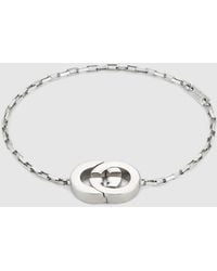 Gucci - Interlocking Charm Bracelet - Lyst