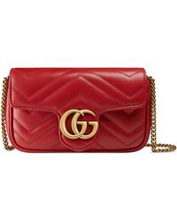 gg marmont matelassé mini bag used