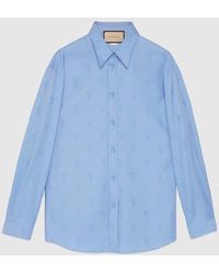 Gucci - Camicia In Cotone Oxford - Lyst
