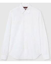 Gucci - Cotton Poplin Shirt With Embroidery, Size 15 - Lyst