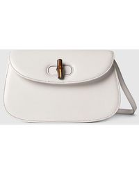 Gucci - Small Shoulder Bag With Bamboo - Lyst