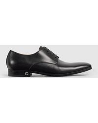 Gucci - Lace-Up Shoe With Double G, Uk - Lyst