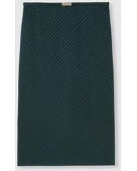 Gucci - Interlocking G Silk Jacquard Skirt - Lyst