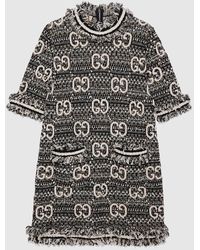 Gucci - Kleid Aus GG Wolle Und Mohair - Lyst