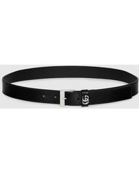 Gucci - Belt With Square Buckle, Size 95, Leather - Lyst