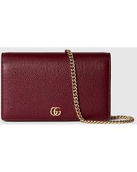 Gucci - Gg Marmont Brieftasche Mit Kettenriemen - Lyst