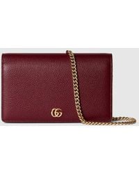 Gucci - Gg Marmont Brieftasche Mit Kettenriemen - Lyst