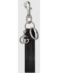 Gucci - Double G Keychain With Web Detail - Lyst