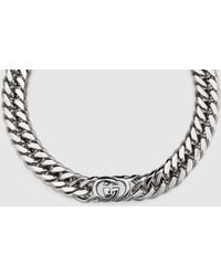 Gucci - Interlocking Chain Necklace, -Toned Metal - Lyst
