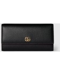 Gucci - Bi-Color Gg Marmont Continental Wallet, Leather - Lyst