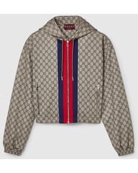 Gucci - Chaqueta De Punto Técnico Con Gg Y Cremallera, Talla - Lyst