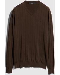 Gucci - Ribbed Silk Cotton Sweater - Lyst