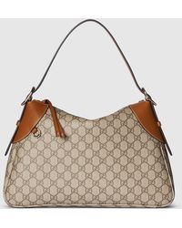Gucci - Gg Emblem Large Shoulder Bag, Gg Canvas - Lyst